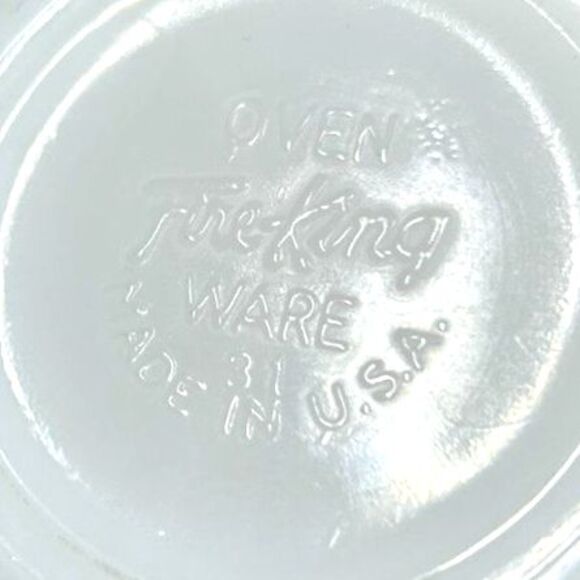 VTG Fire King Ware 8oz White With Red Illustrations & Mealtime Prayer Milk Glass - Picture 5 of 5